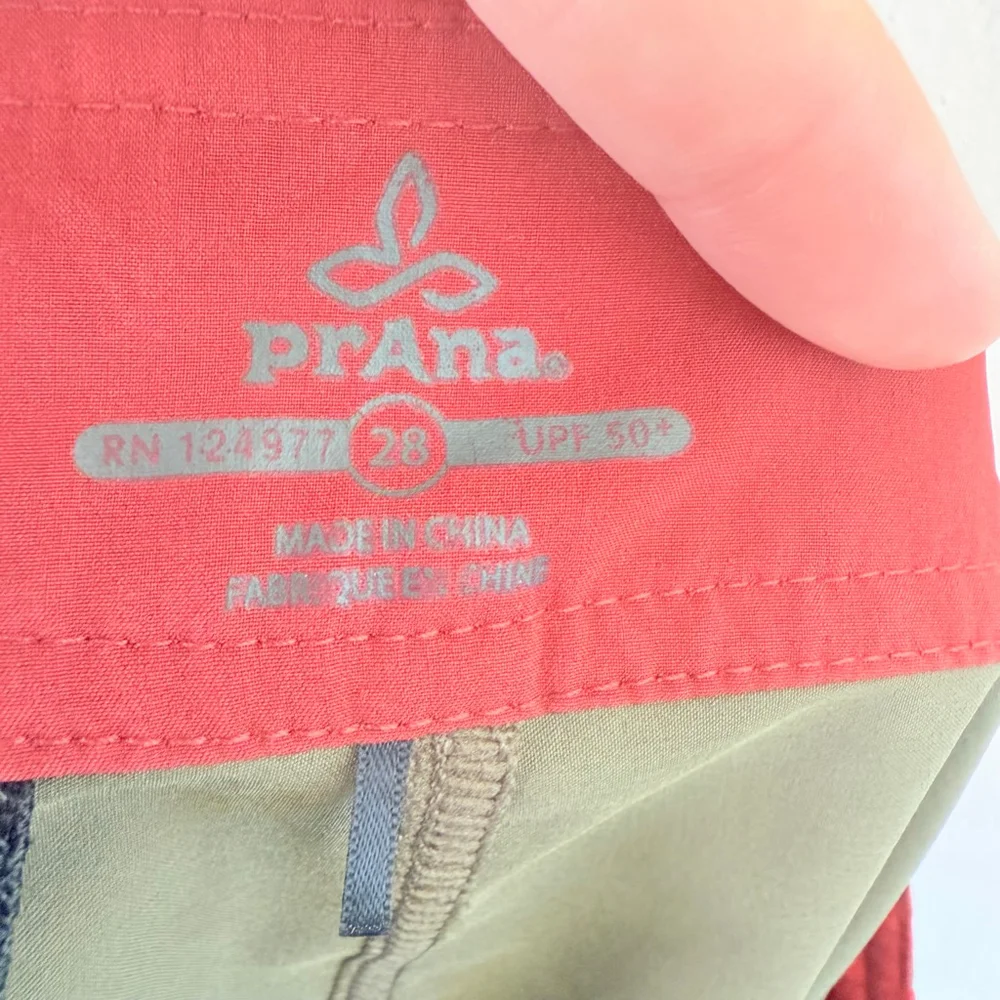 Prana Men's Olive Green Board Shorts Size 28